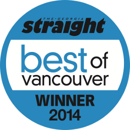 The Urban Puppy Shop Best of Vancouver Award 2014
