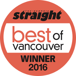 The Urban Puppy Shop Best of Vancouver Award 2016