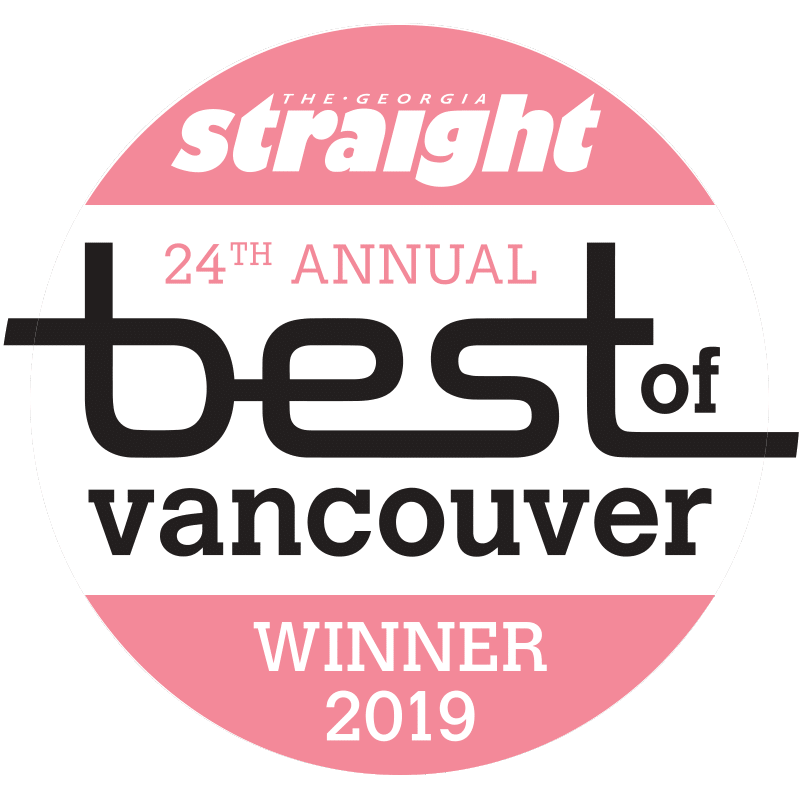 The Urban Puppy Shop Best of Vancouver Award 2019