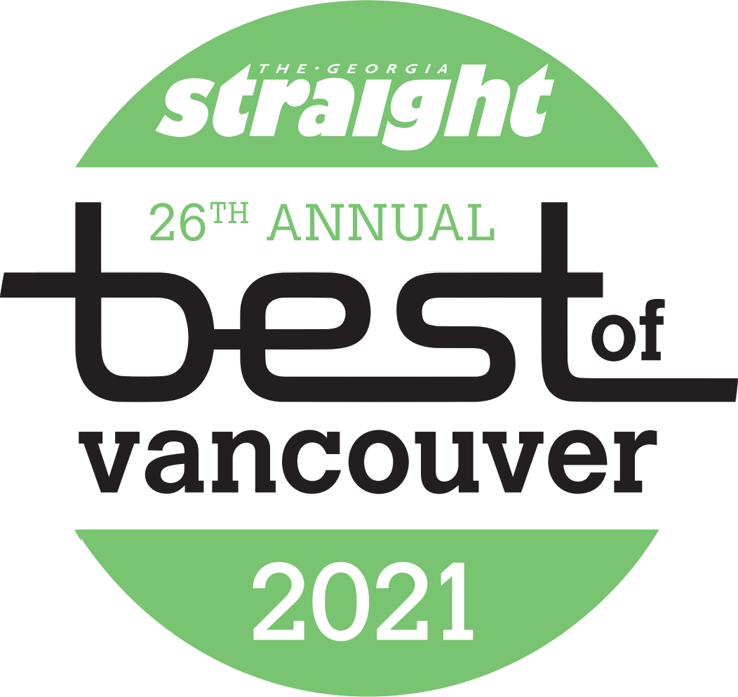The Urban Puppy Shop Best of Vancouver Award 2021